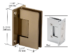 CRL Brushed Bronze Vienna 037 Series Wall Mount Hinge