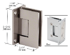 CRL Brushed Nickel Vienna 037 Series Wall Mount Hinge