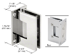 CRL Polished Chrome Vienna 037 Series Wall Mount Hinge