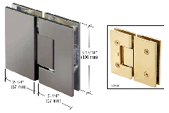 CRL Gun Metal Vienna 180 Series Glass-to-Glass Hinge