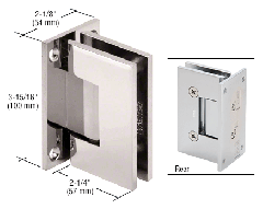 CRL Polished Nickel Vienna 537 Series Wall Mount Hinge with Internal 5 Degree Pin