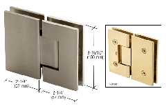 CRL Brushed Nickel Vienna 580 Series Glass-to-Glass Hinge with Internal 5 Degree Pin