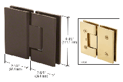 CRL Oil Rubbed Bronze 180 Degree Glass-to-Glass Victoria Series Hinge