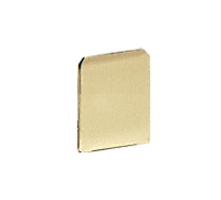 CRL Satin Brass WU2 Series U-Channel End Cap