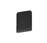 CRL Black Powder Coat End Cap for WU3 Series Wet/Dry U-Channel