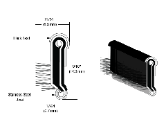 CRL Flexible Stainless Steel Beaded Belt Molding for  1952-1954 Ford and 1957-1964 Chrysler - 96" Length