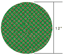 CRL 3M® 12" 60 Grit PSA Mount Flexible Diamond Disc