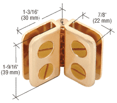 CRL Brass Hinge Display Connector