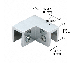 CRL Chrome 2-Way 90 Degree Clamp