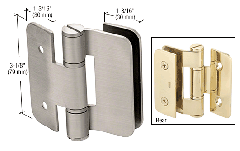 CRL Brushed Nickel Zurich 05 Series Wall Mount Outswing Hinge